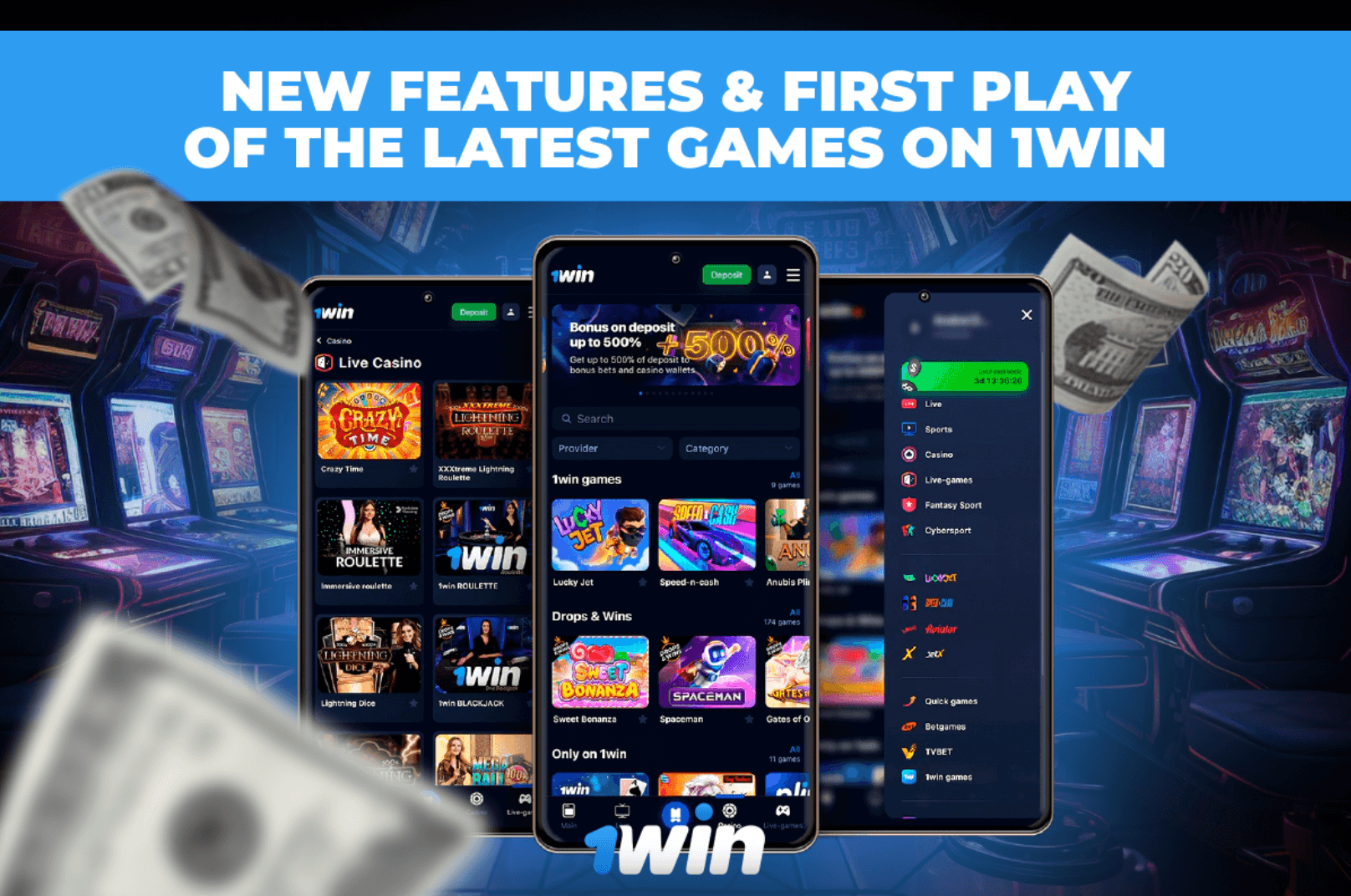 New Features & First Play of the Latest Games on 1Win