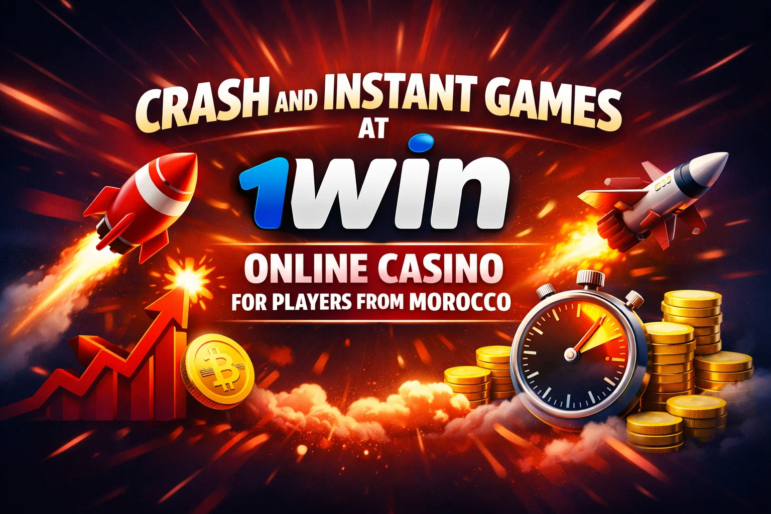 Crash and Instant Games at 1Win Online Casino for Players from Morocco
